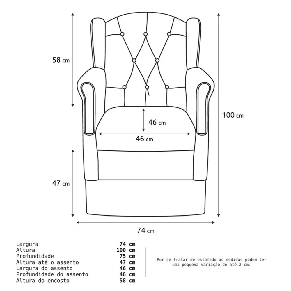 Poltrona de Amamentação Balanço e Puff Lívia Linho Cinza - Phoenix