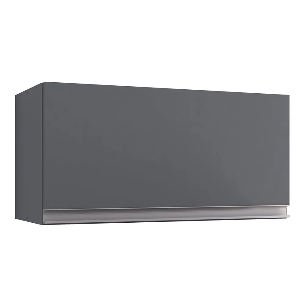 Cozinha Modulada 4 Peças Balcão sem Tampo 160cm Andréia Cinza - AJL Móveis