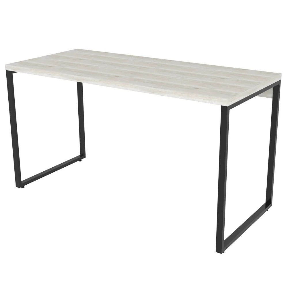 Kit 2 Mesas de Escritório Office 135cm Estilo Industrial Prisma C08 Snow - Mpozenato