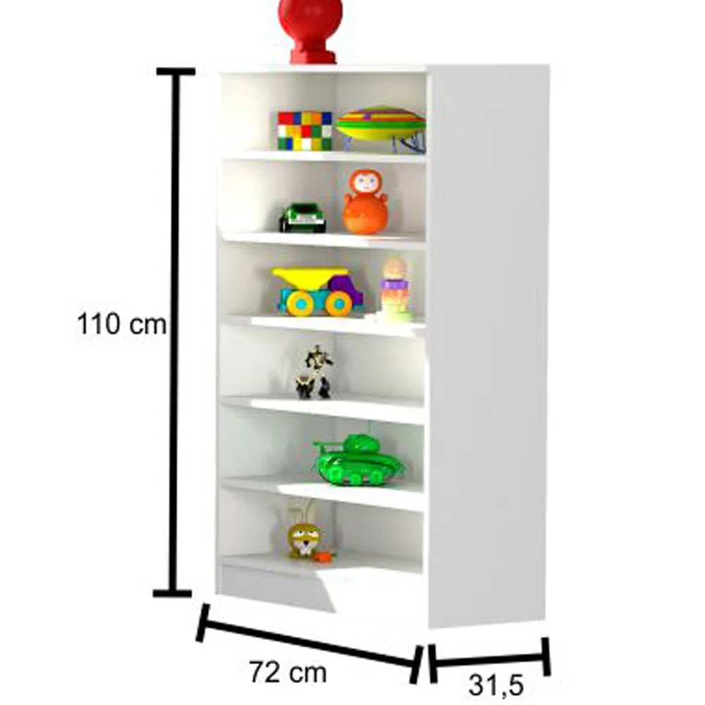 Berço Americano Mini Cama Doce Sonho e Armário Bell Branco Q02 - Mpozenato