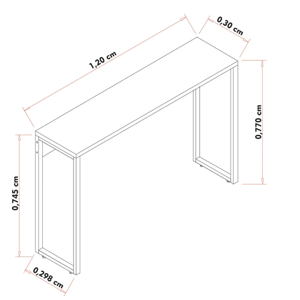 Conjunto Escritório Mesa 90 Aparador e Estante Studio Industrial Z28 Preto - Mpozenato