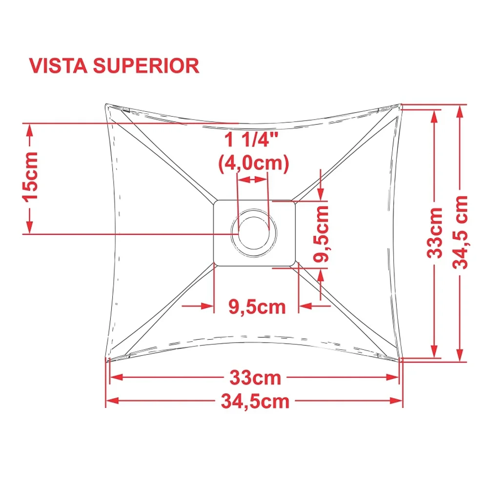 Cuba Pia de Apoio para Banheiro Quadrada Luxo 34 C08 Preto - Mpozenato