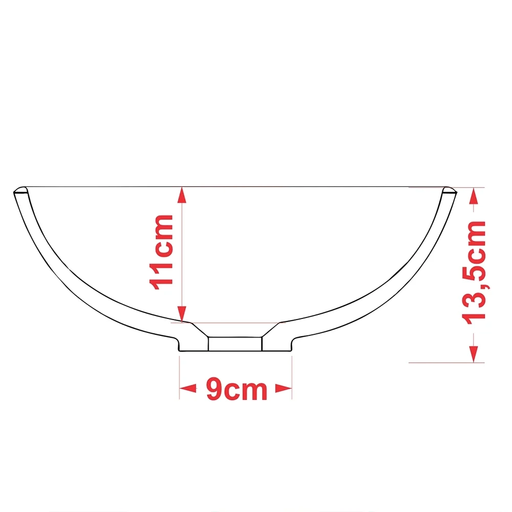 Cuba Pia de Apoio para Banheiro Redonda Bowl 35 C08 Branco - Mpozenato