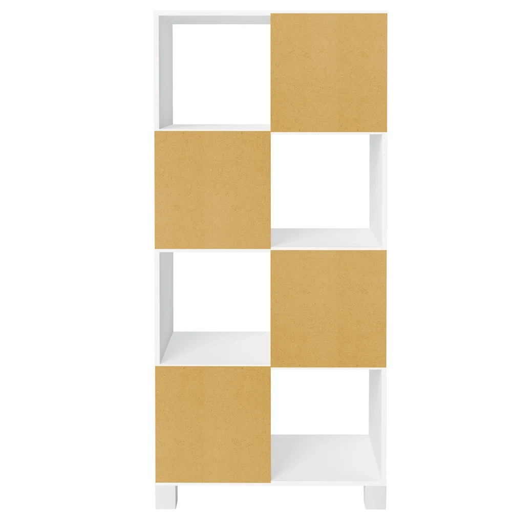 Estante Home Office 4 Portas 4 Nichos Mobile Wally Branco - Artany