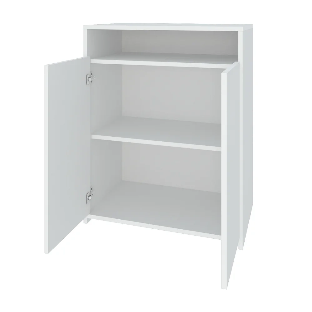 Balcão Home Office 2 Portas Mobile Cool Branco - Artany