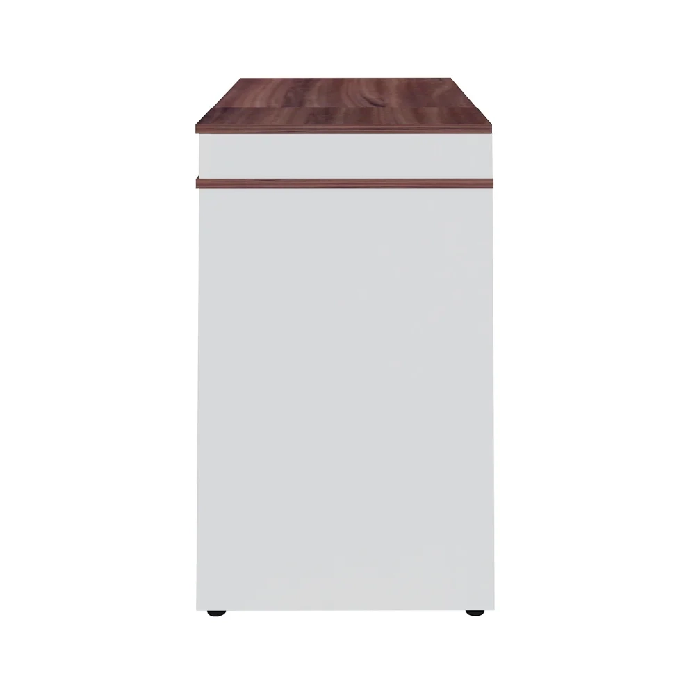 Escrivaninha Office com Tampo Dobrável Mobile Mind Ipê/Branco - Artany