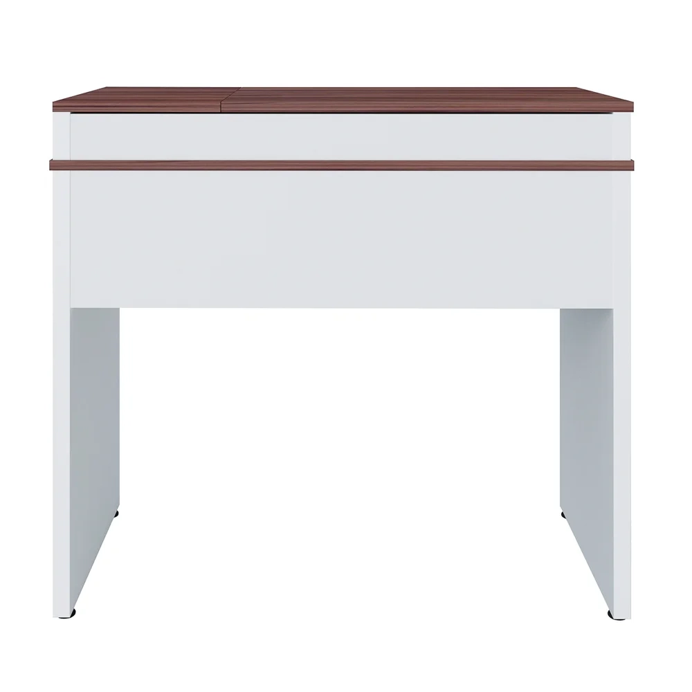 Escrivaninha Office com Tampo Dobrável Mobile Mind Ipê/Branco - Artany