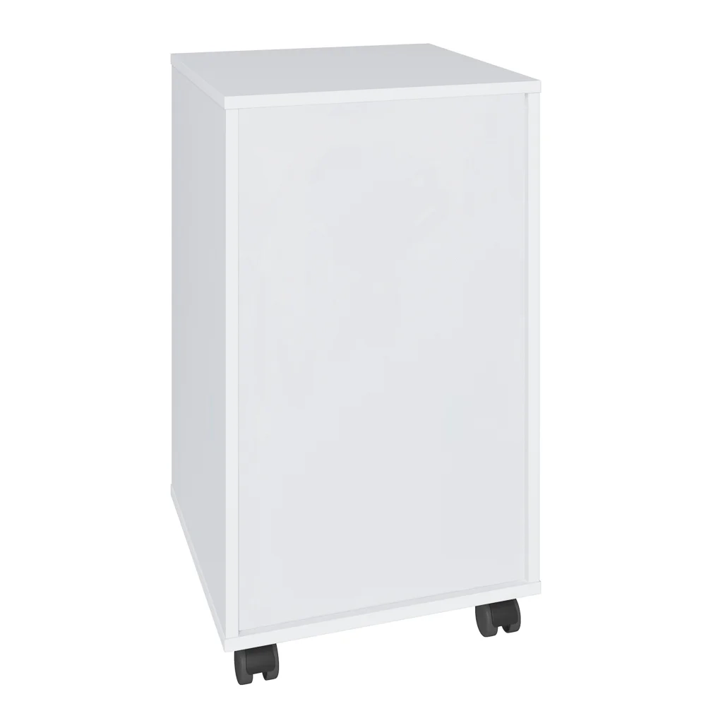 Gaveteiro 4 Gavetas Pés Rodízios Mobile Bit Branco - Artany