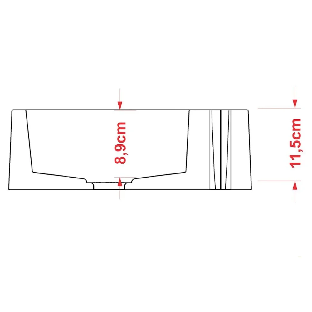 Cuba Pia De Apoio Para Banheiro Quadrada Veneza Q395 Preto C08 - Mpozenato