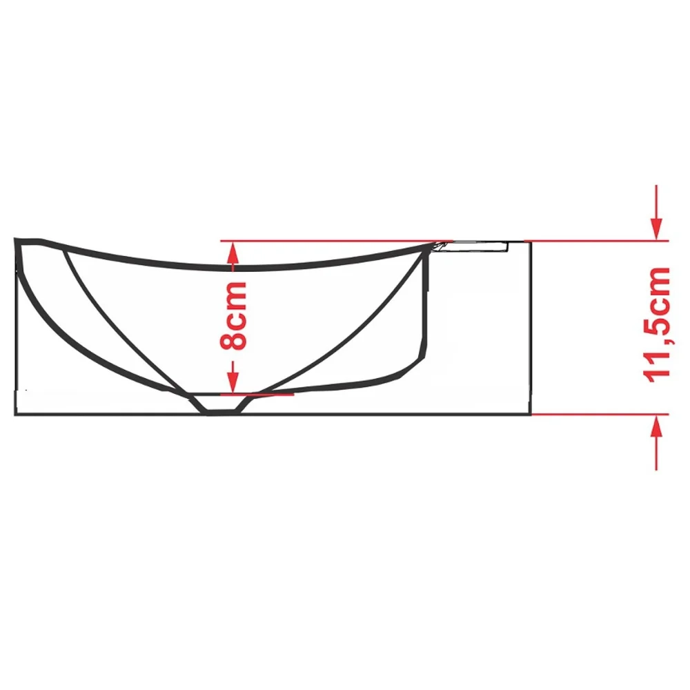 Cuba Pia De Apoio Para Banheiro Quadrada Lunna Q44 Preto C08 - Mpozenato