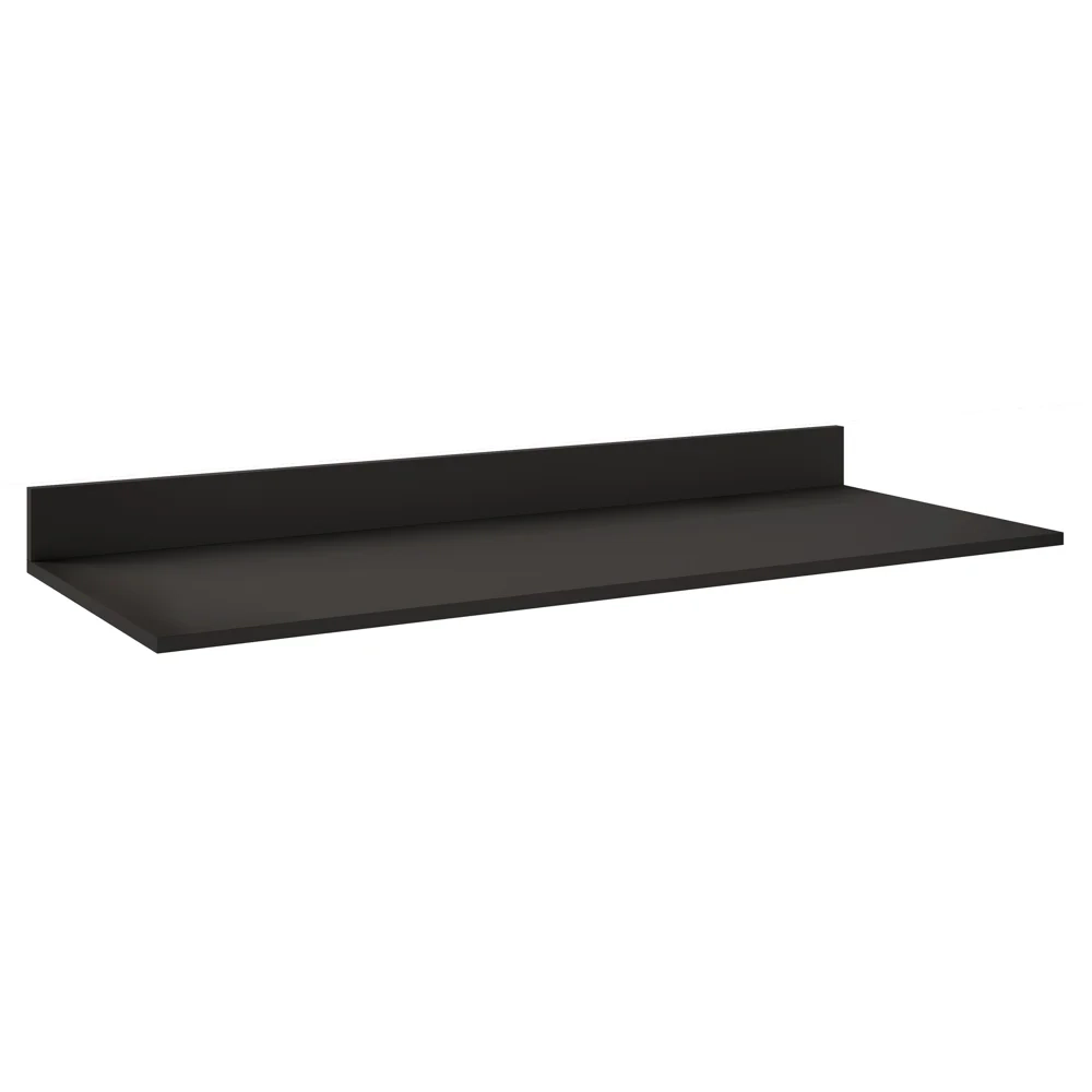 Armário de Cozinha Modulada de Canto 9 Peças CP05 Balcão com Tampo Preto/Cinza -