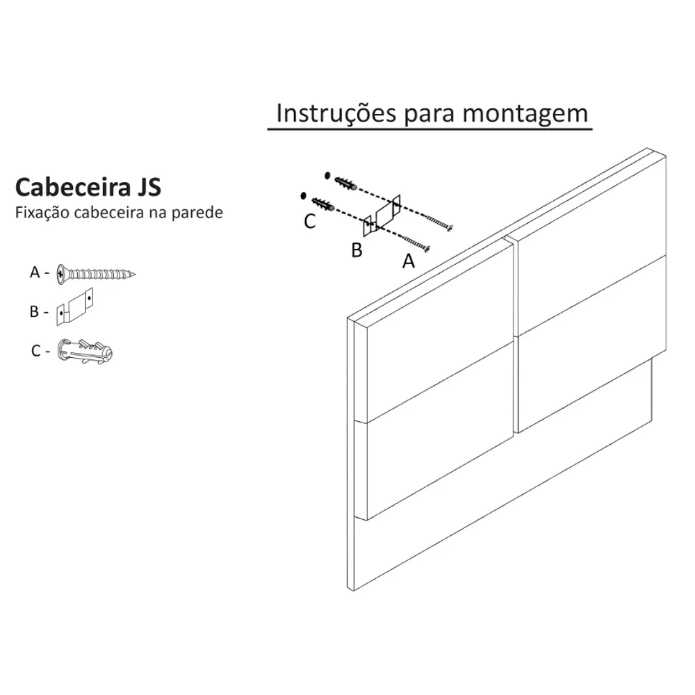 Cabeceira Casal Cama Box 140 cm London Castor - JS Móveis
