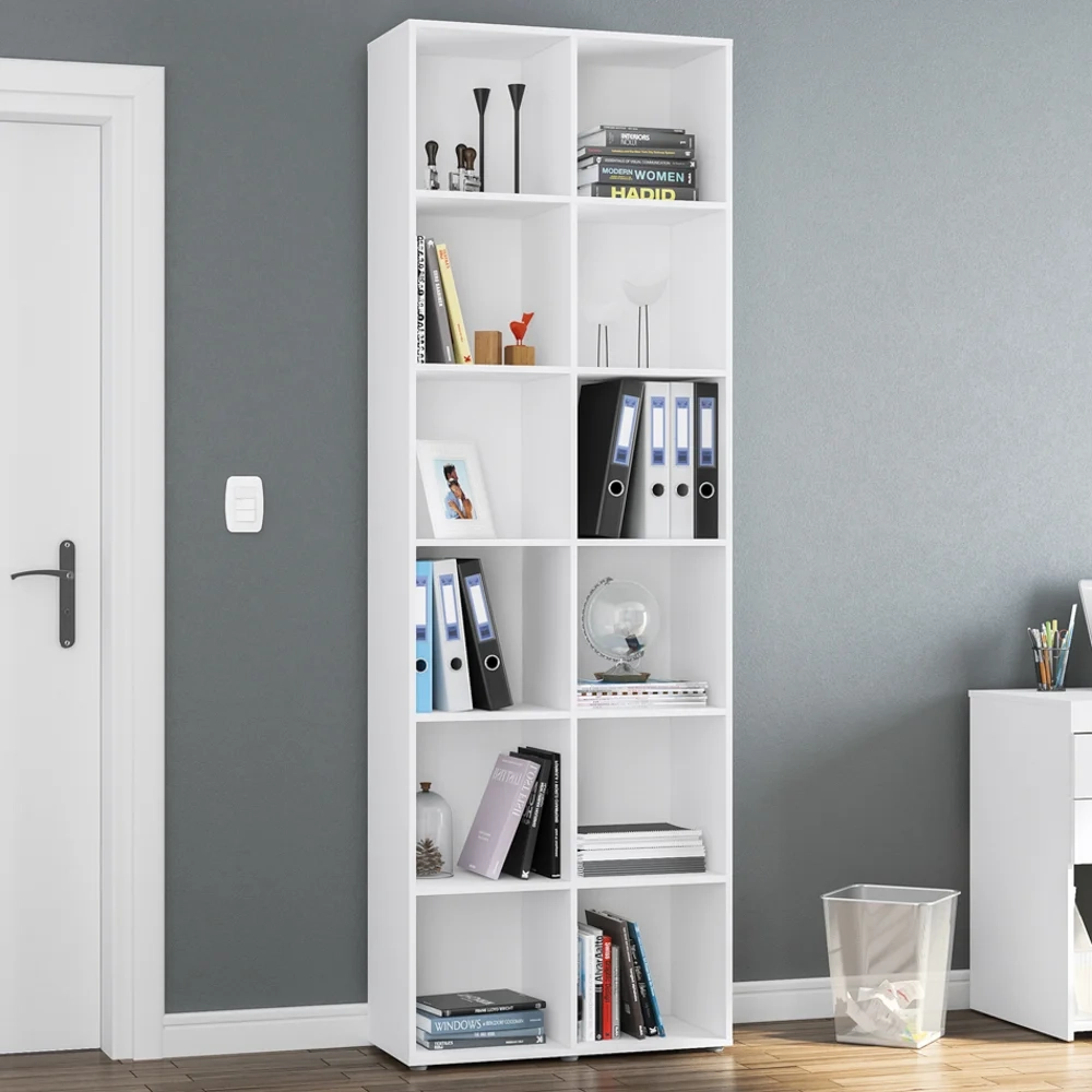 Estante Multifuncional Caracol 12 Nichos Branco  - Politorno