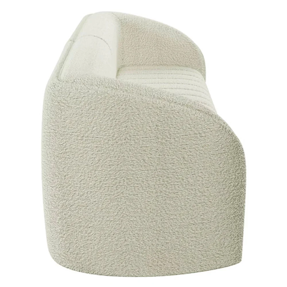 Sofá Living Decorativo 3 Lugares 292cm Meris Z32 Boucle Cru - Mpozenato