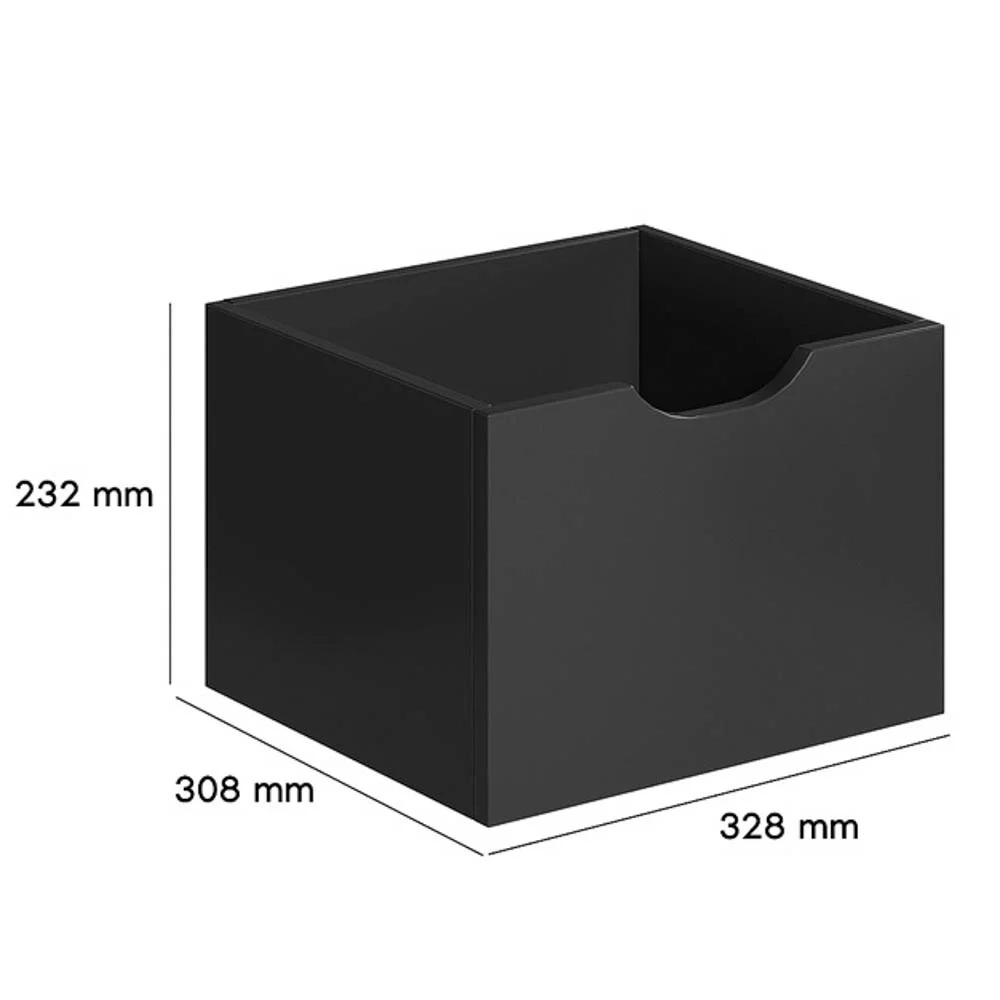 Kit 9 Gavetas para Nicho Organizador Q01 Preto Fosco - Mpozenato