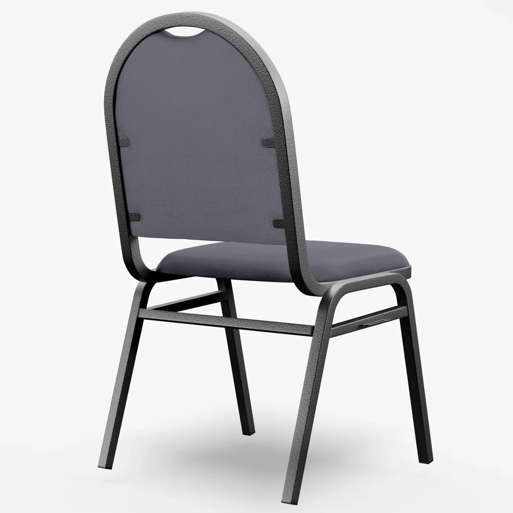 Kit 4 Cadeiras Hoteleiras Auditório Empilhável Sintético Z33 Cinza - Mpozenato