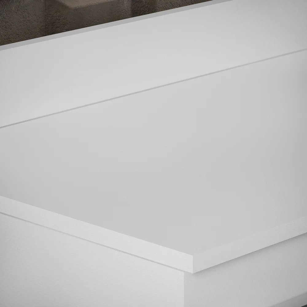 Tampo para Balcão de Cozinha 180cm MDP Branco - Lumil