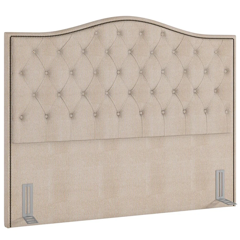 Cabeceira Cama Box Casal 140cm Siena Z37 Linho Bege Cru - Mpozenato