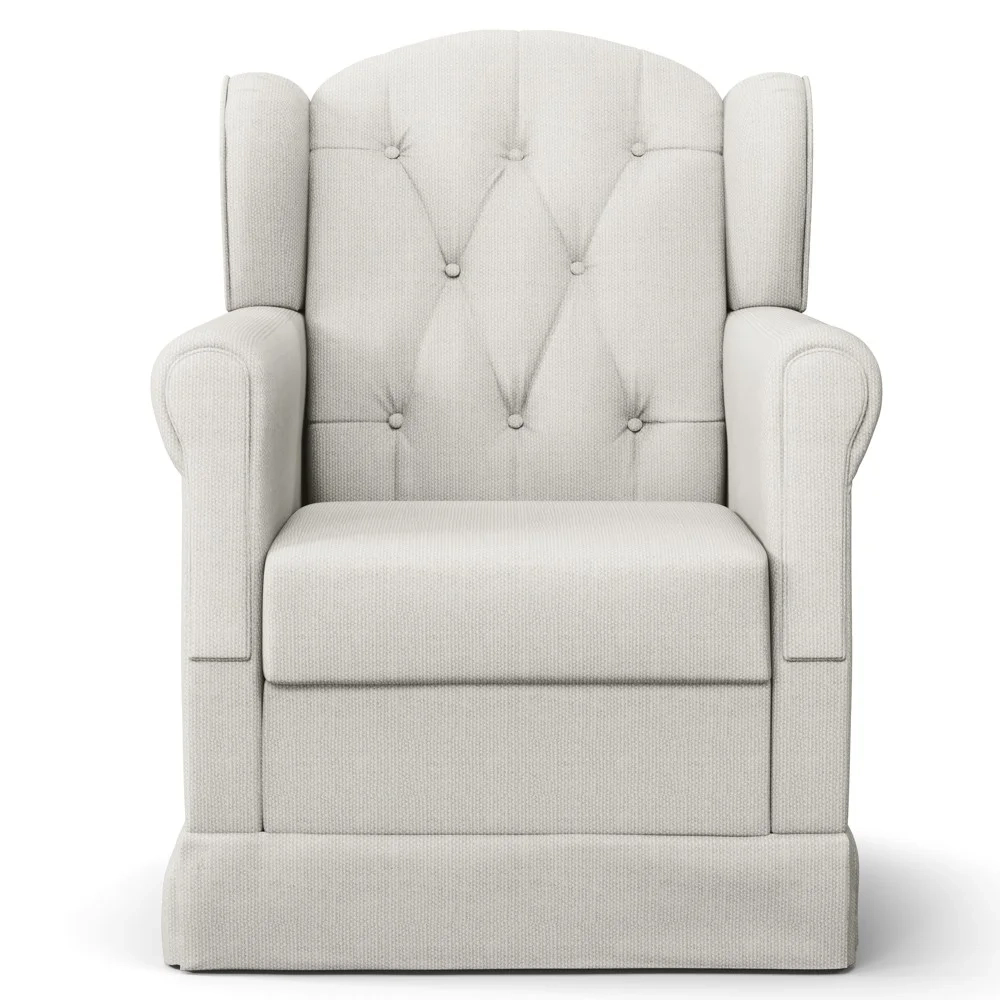 Poltrona de Amamentação Balanço Lucy Z39 Linho Off White - Mpozenato