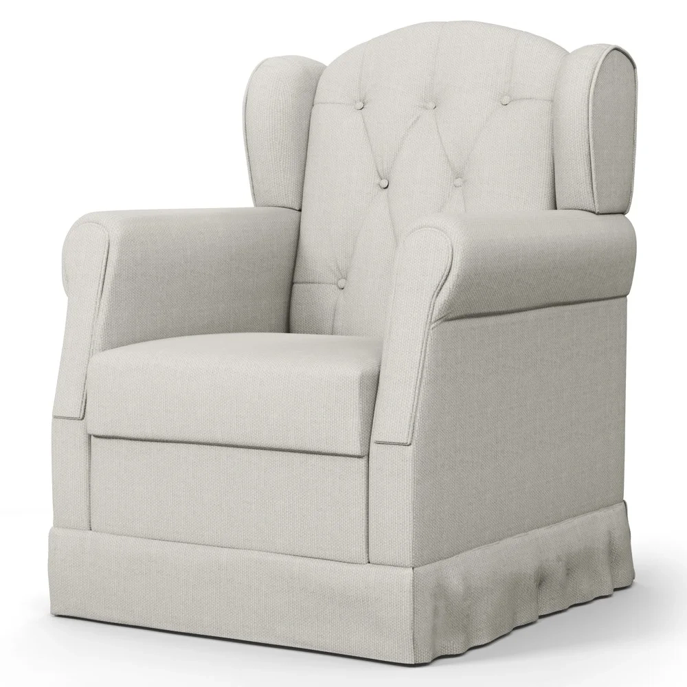 Poltrona de Amamentação Balanço Lucy Z39 Linho Off White - Mpozenato