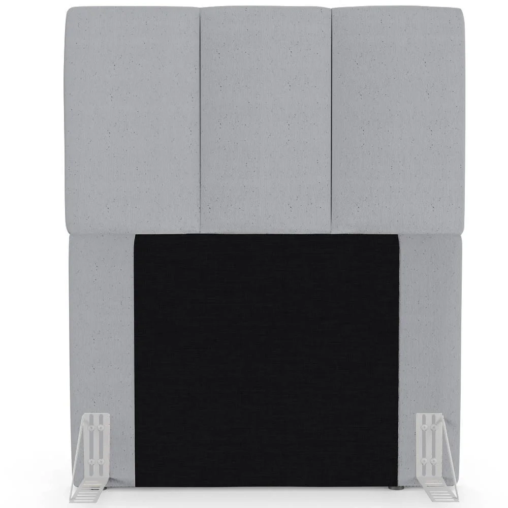 Cabeceira Cama Box Solteiro 90cm Pérola W01 Linho Cinza - Mpozenato