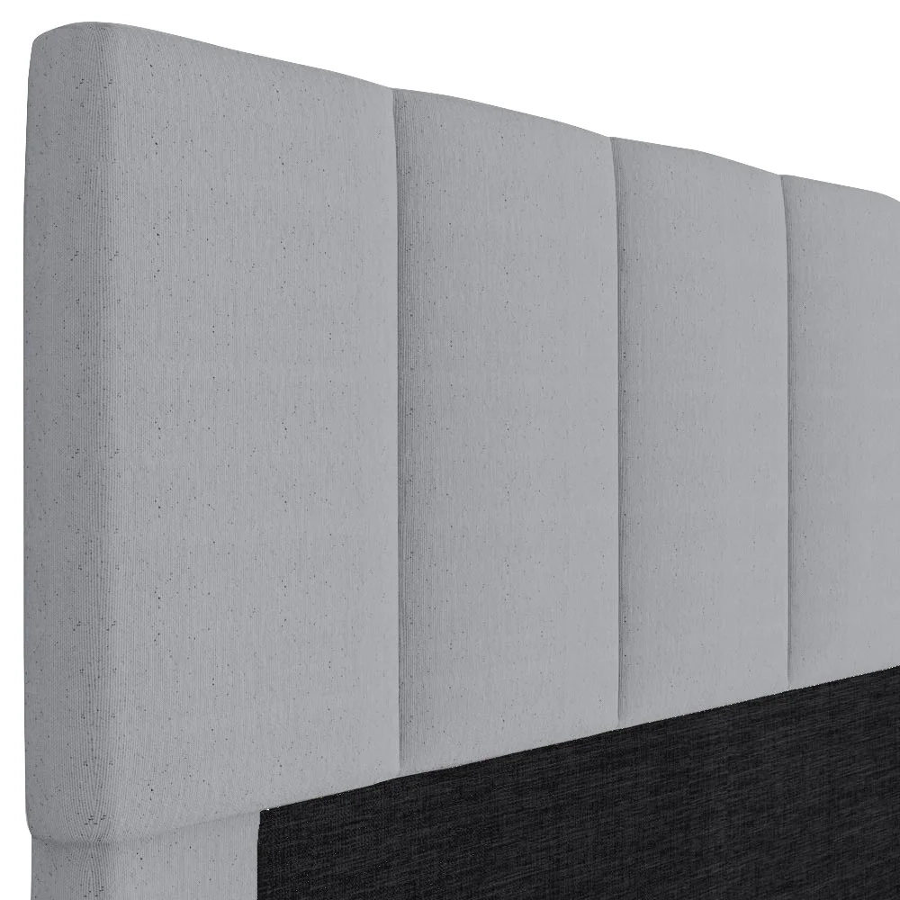 Cabeceira Cama Box Casal 140cm Pérola W01 Linho Cinza - Mpozenato