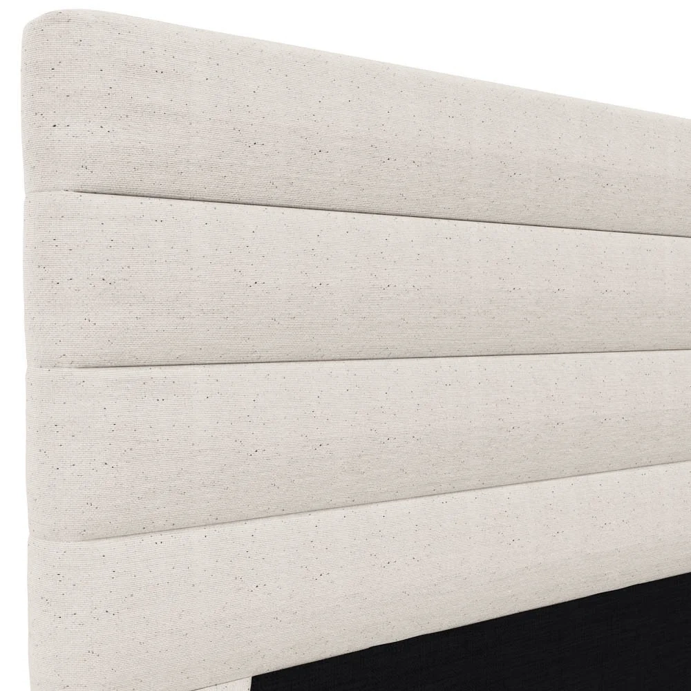 Cabeceira Cama Box Solteiro 90cm Rubi W01 Linho Cru - Mpozenato