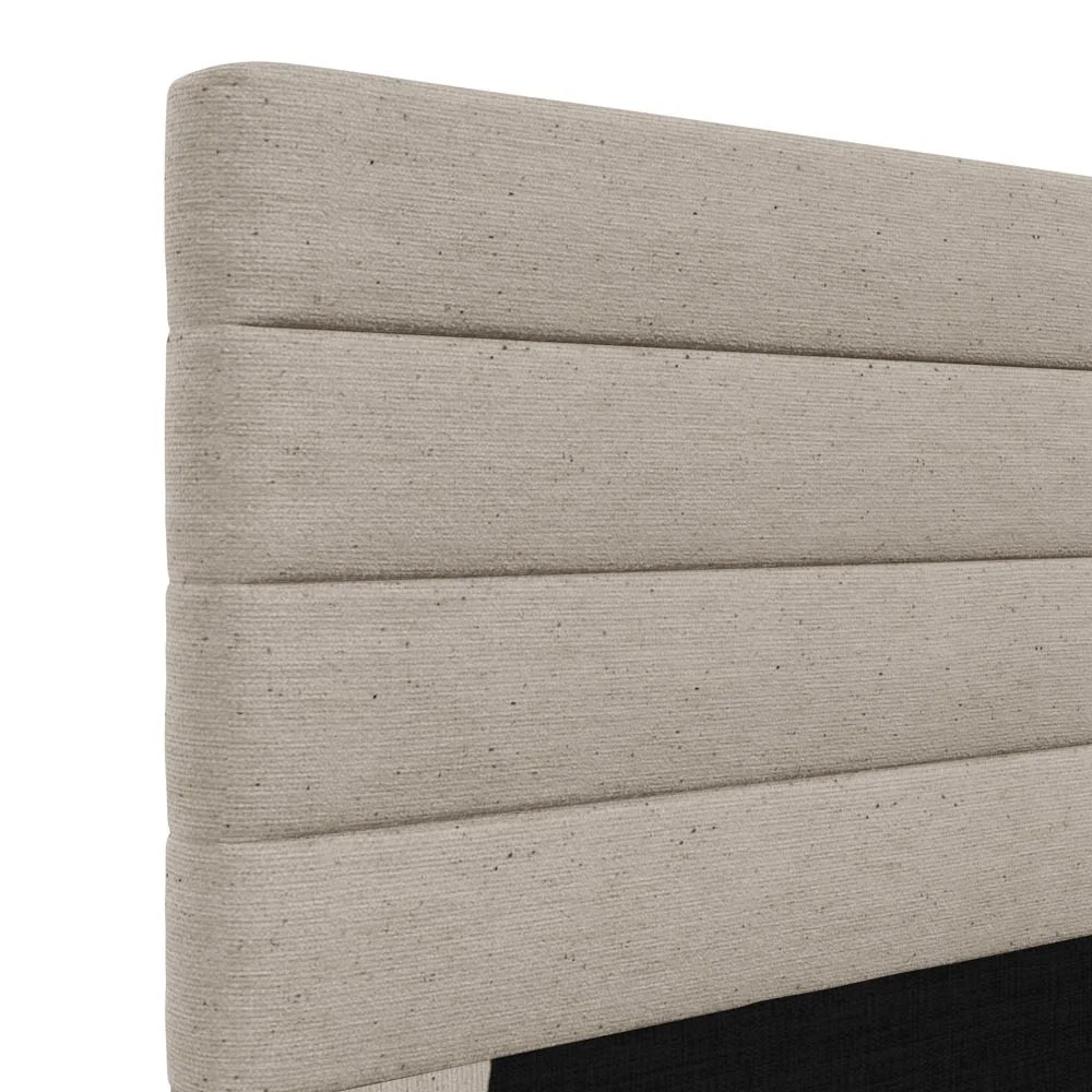 Cabeceira Cama Box Casal Queen 160cm Rubi W01 Linho Bege - Mpozenato