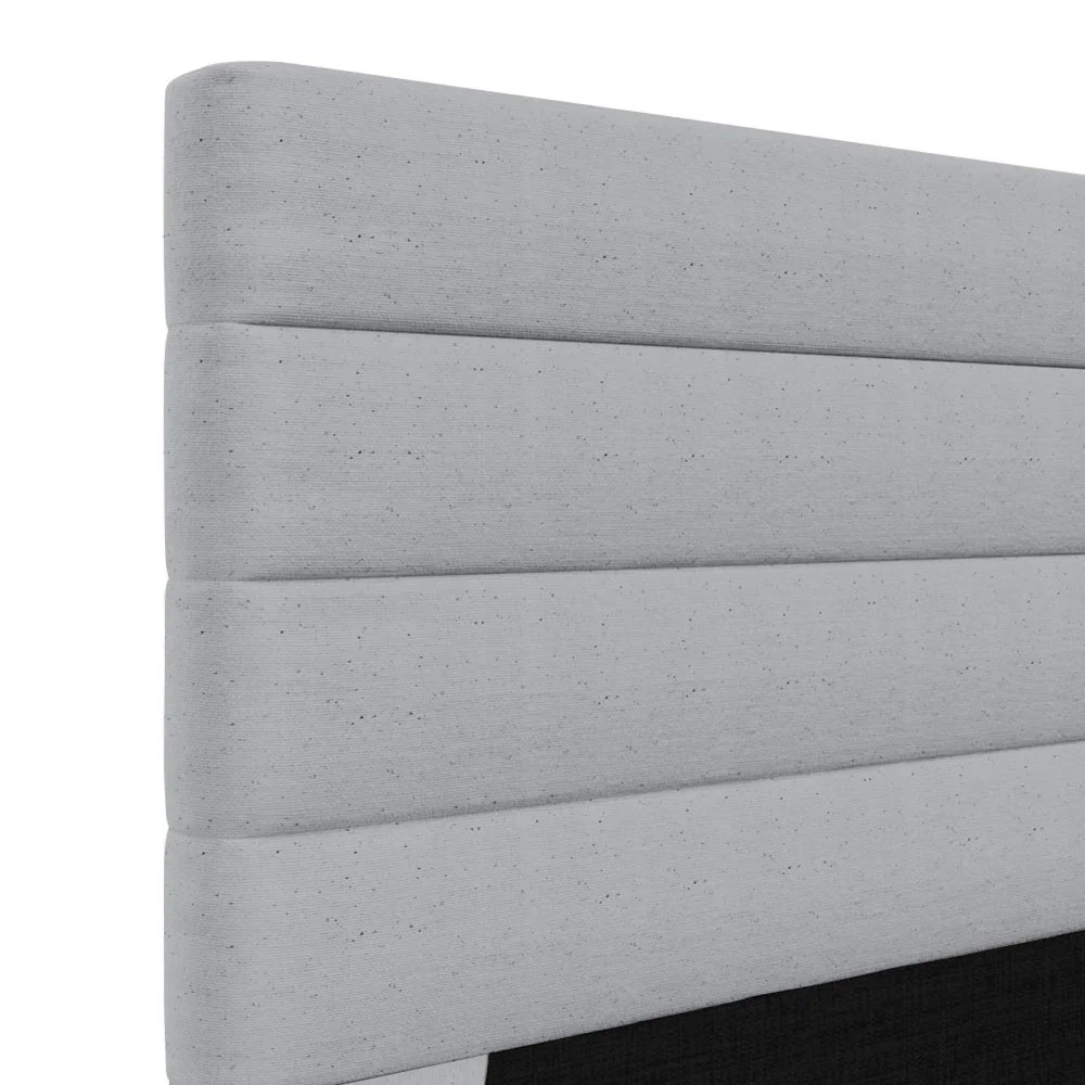 Cabeceira Cama Box Casal Queen 160cm Rubi W01 Linho Cinza - Mpozenato