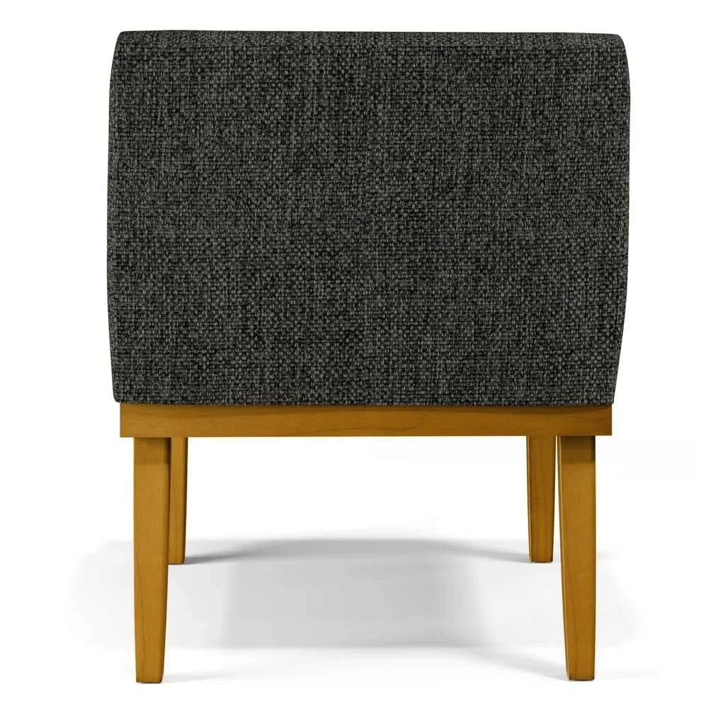 Poltrona Decorativa Sala de Estar e Recepção Vitória W01 Linho Grafite - Mpozenato