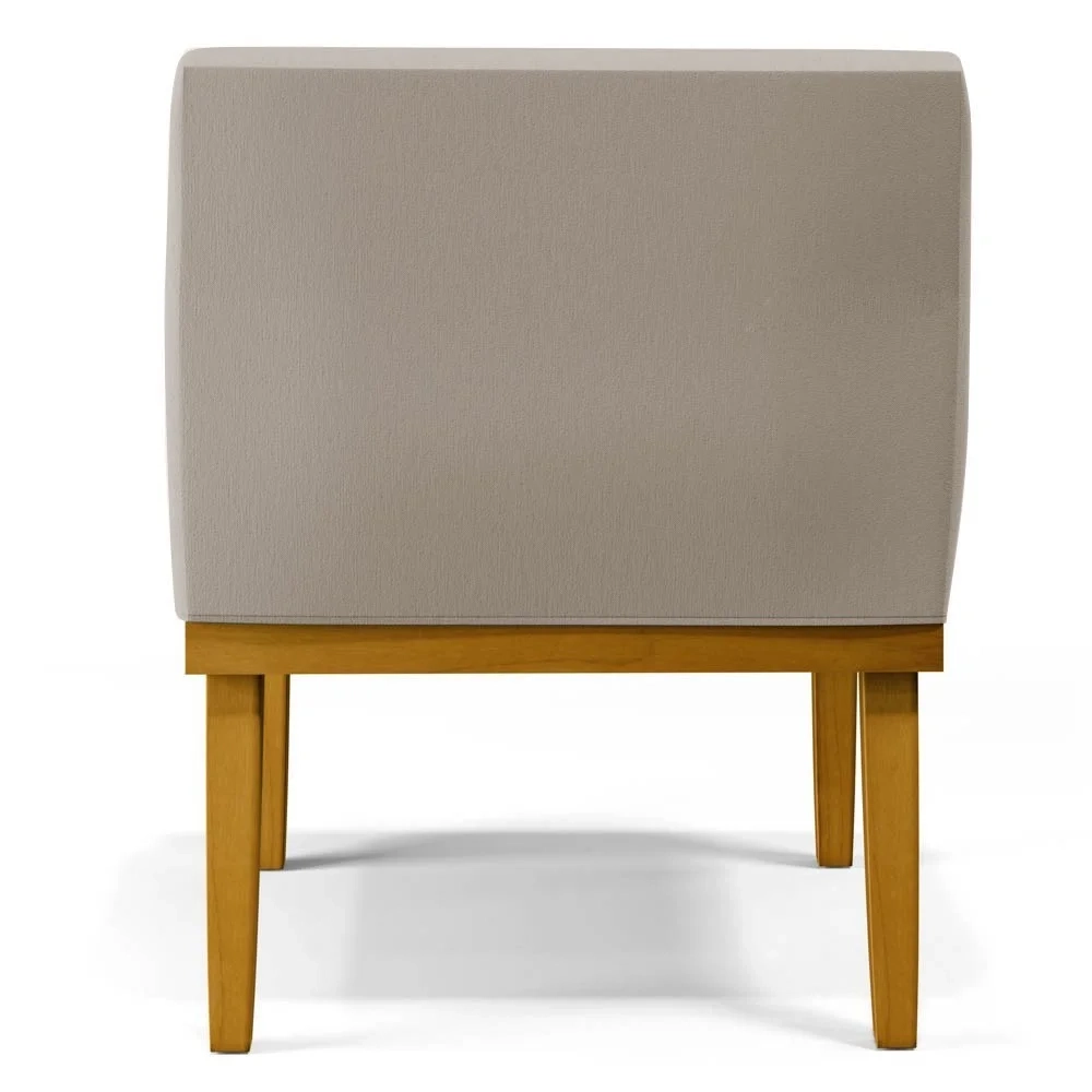 Kit 2 Poltronas Decorativas Vitória W01 Linho Bege - Mpozenato