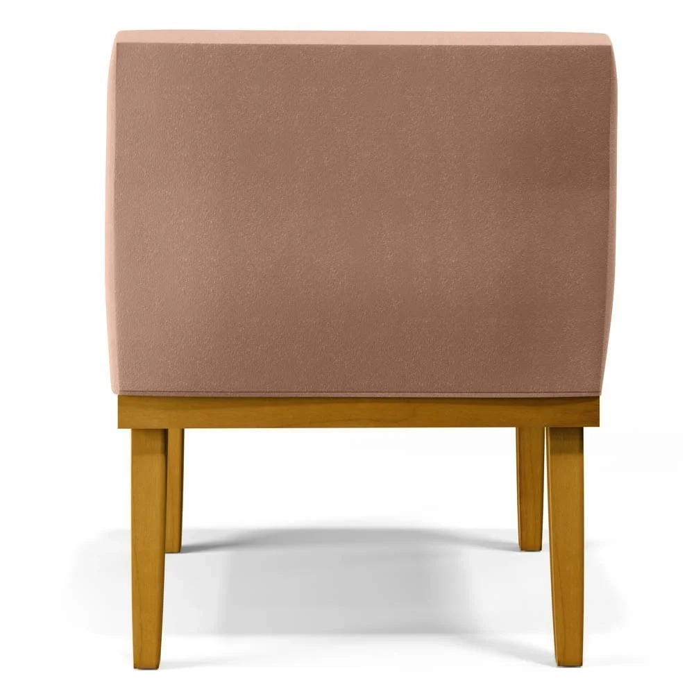 Kit 2 Poltronas Decorativas Vitória W01 Linho Rosê - Mpozenato