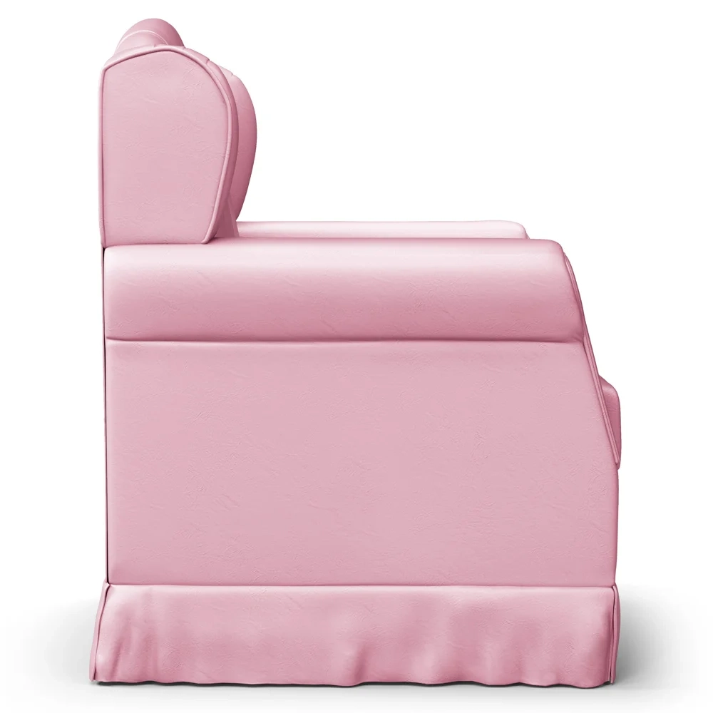 Poltrona de Amamentação Fixa Lucy Z39 Sintético Rosa - Mpozenato