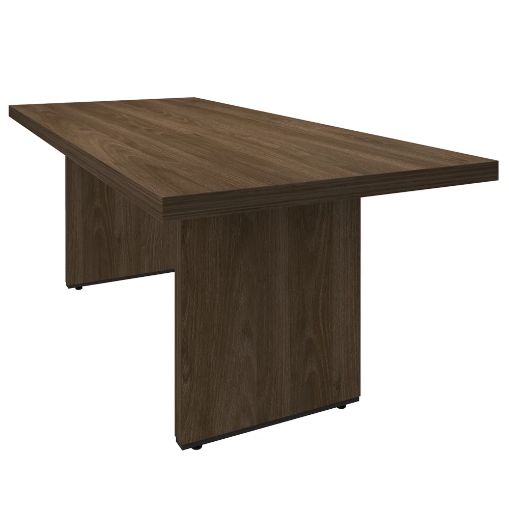 Mesa de Reunião 204cm Tamburato Executiva A06 Marrom/Preto - Mpozenato