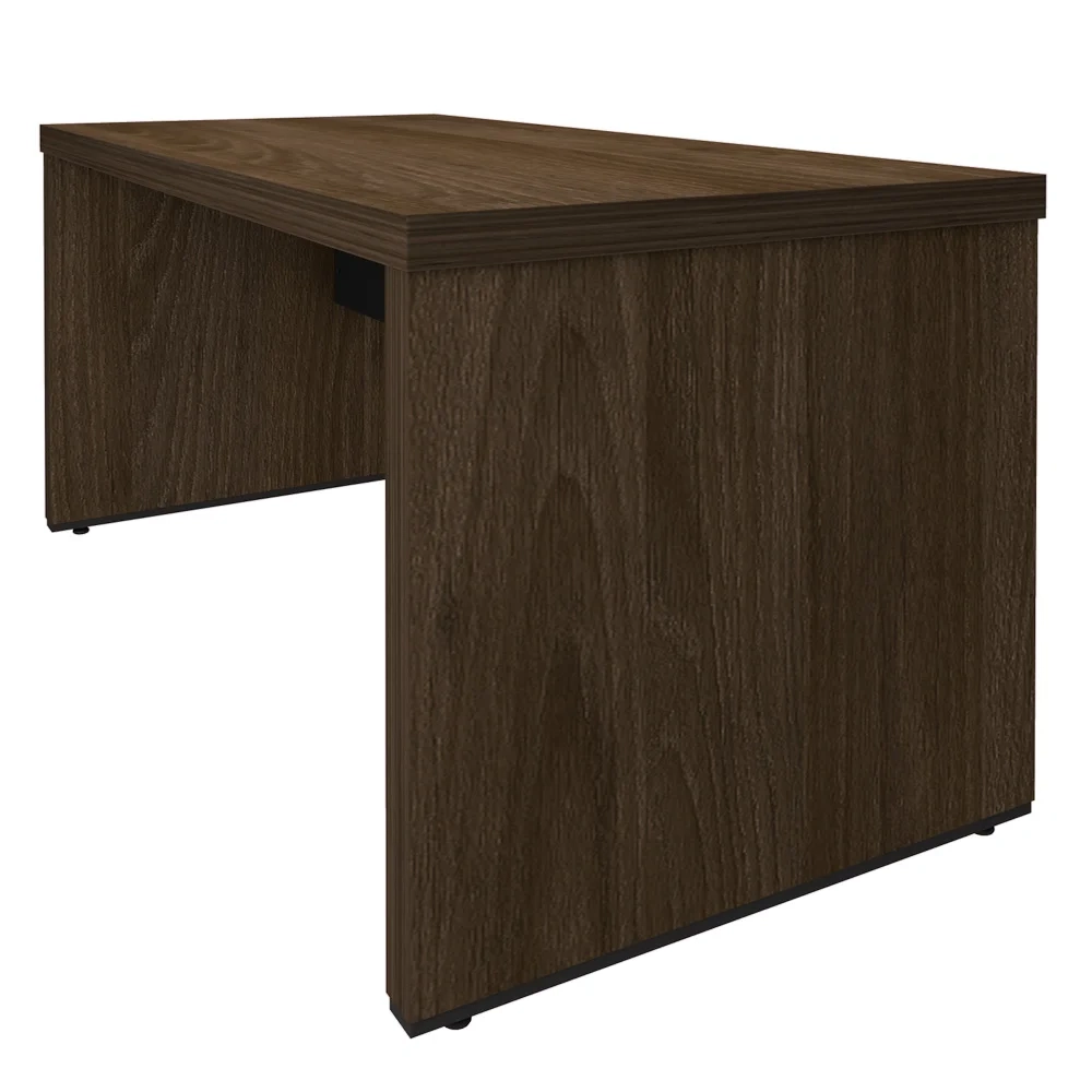 Mesa para Escritório 158cm Tamburato Executiva A06 Marrom/Preto - Mpozenato