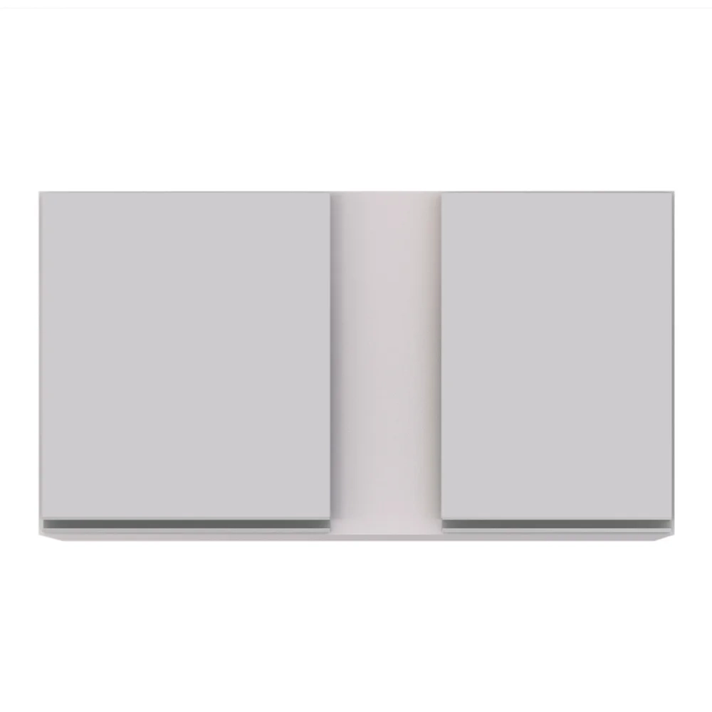 Armário Aéreo Indiana e Balcão Gabinete 100cm com Pia Inox Luziania Branco - Lumil