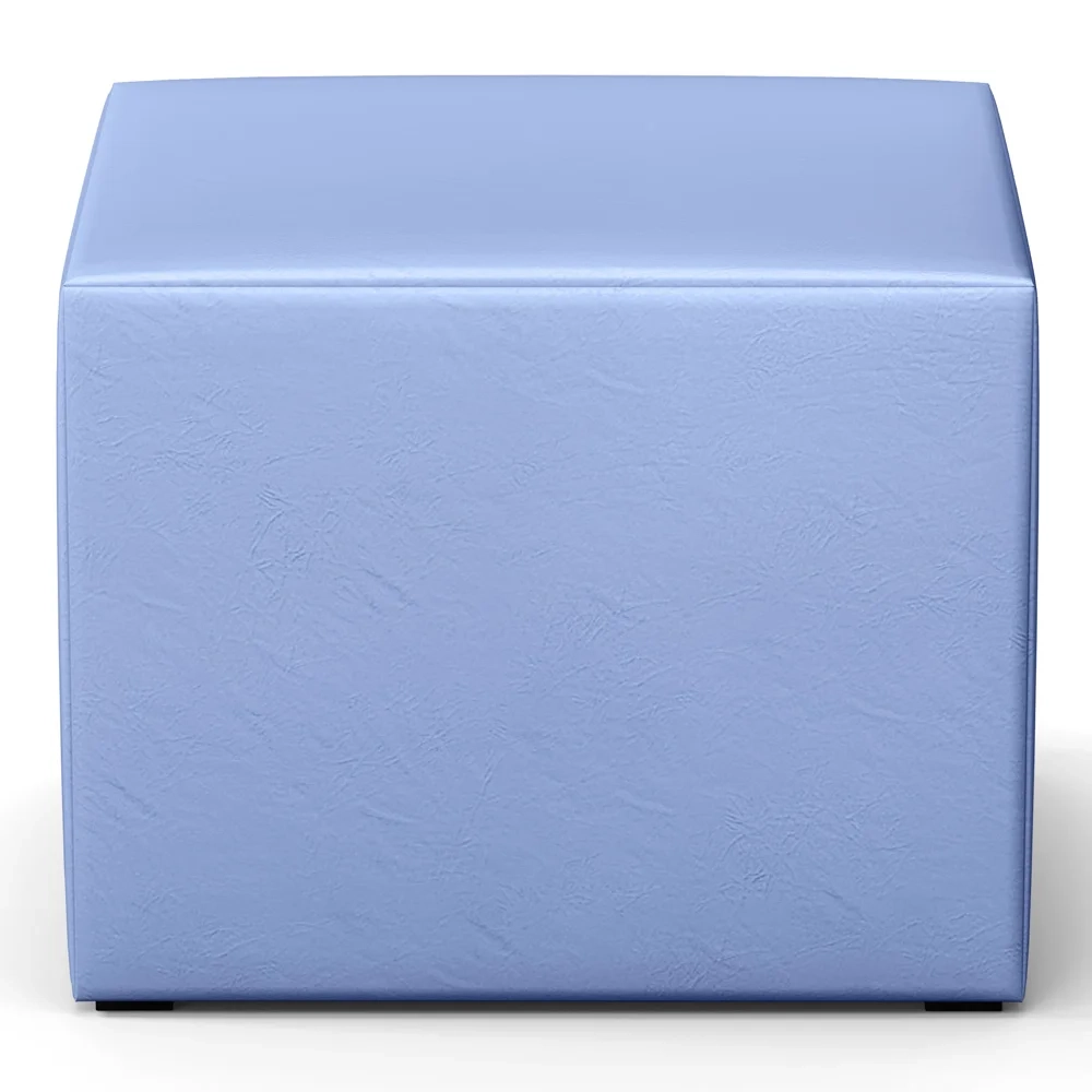 Poltrona de Amamentação Balanço e Puff Lucy Z39 Sintético Azul - Mpozenato