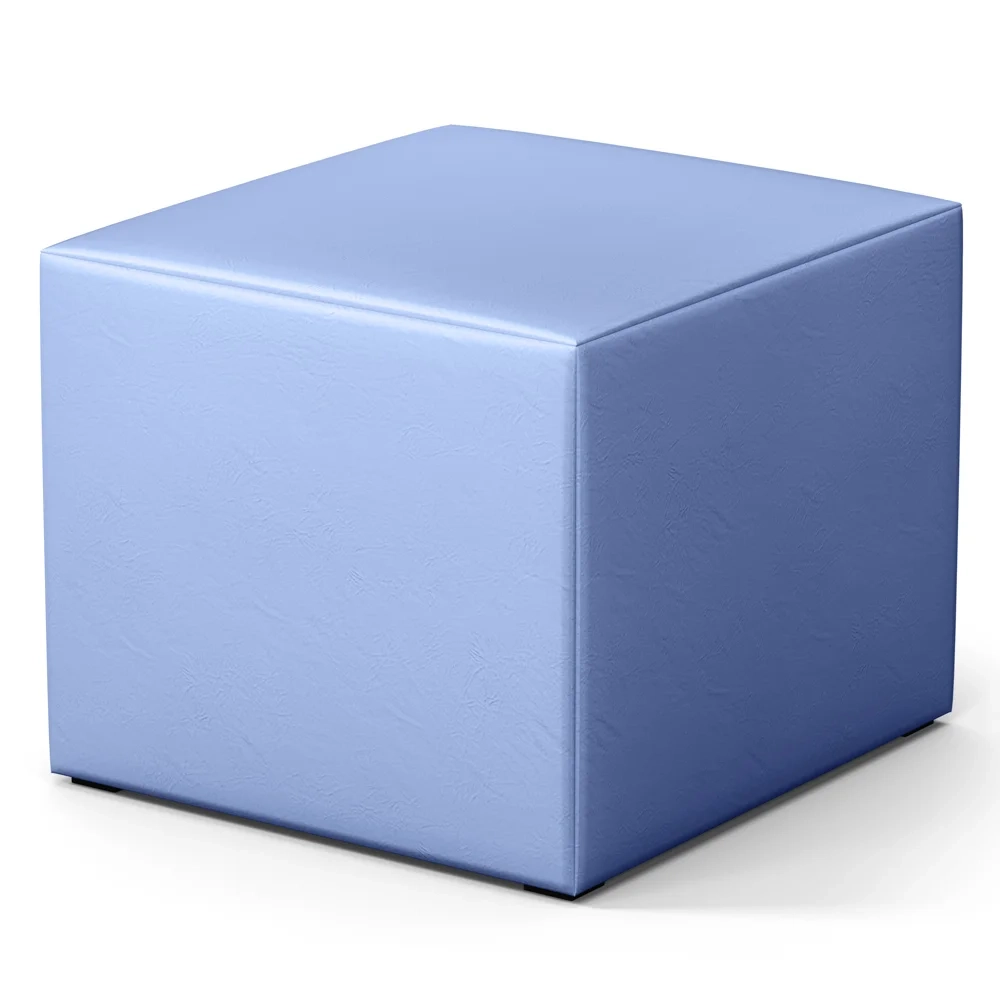 Poltrona de Amamentação Balanço e Puff Lucy Z39 Sintético Azul - Mpozenato