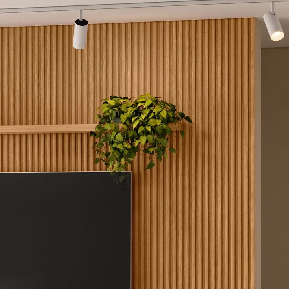 Painel Ripado Decorativo Sala Quarto 297x250cm Prime L06 Nature Fosco - Mpozenato