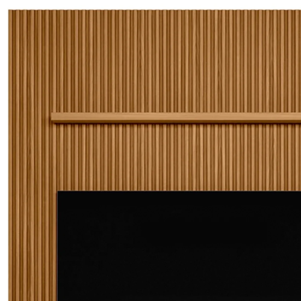 Painel Ripado para TV 75 Pol. com Bancada 180cm Prime Plus L06 Nature/Off White - Mpozenato