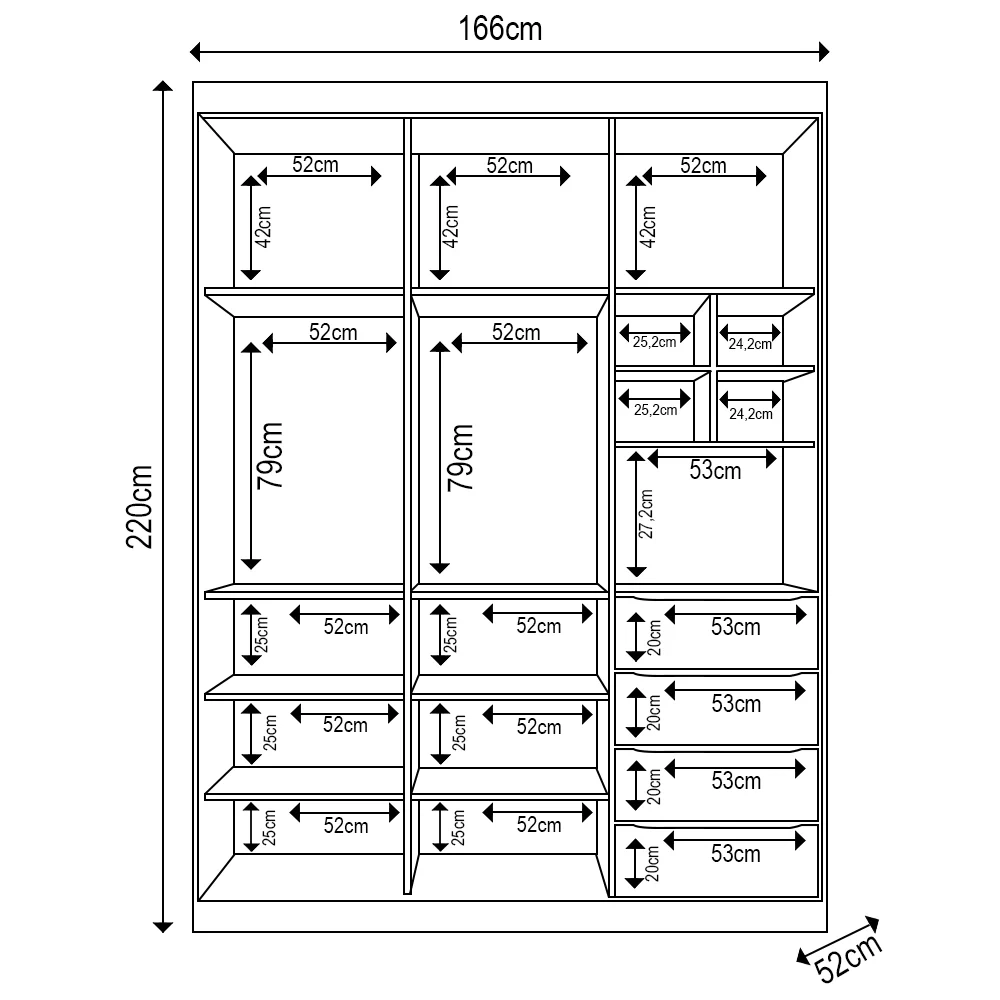 Guarda Roupa Infantil 3 Portas 4 Gavetas Lua Z39 Branco - Mpozenato