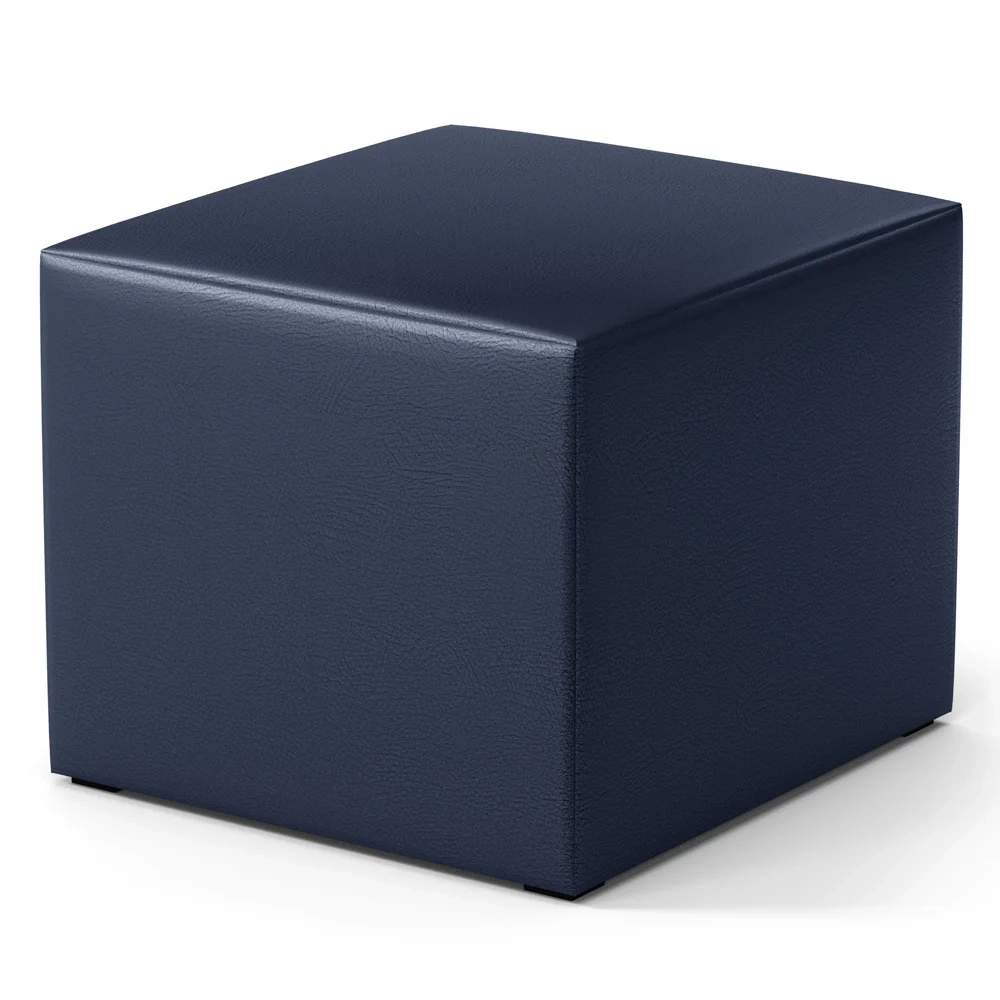 Poltrona de Amamentação Balanço e Puff Lucy Z39 Sintético Azul Marinho - Mpozenato