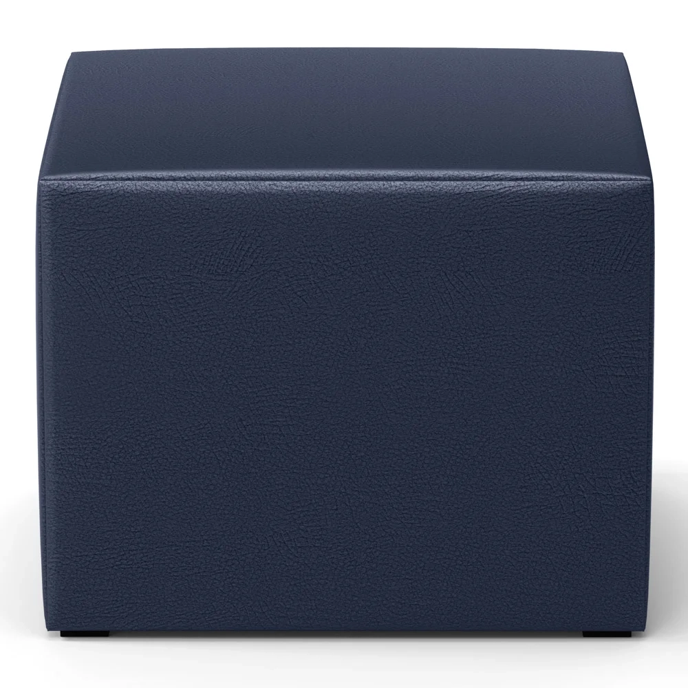 Poltrona de Amamentação Balanço e Puff Lucy Z39 Sintético Azul Marinho - Mpozenato