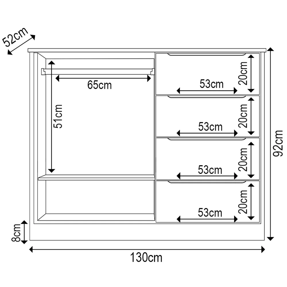 Jogo de Quarto Infantil Guarda Roupa e Cômoda Lua Z39 Rose - Mpozenato
