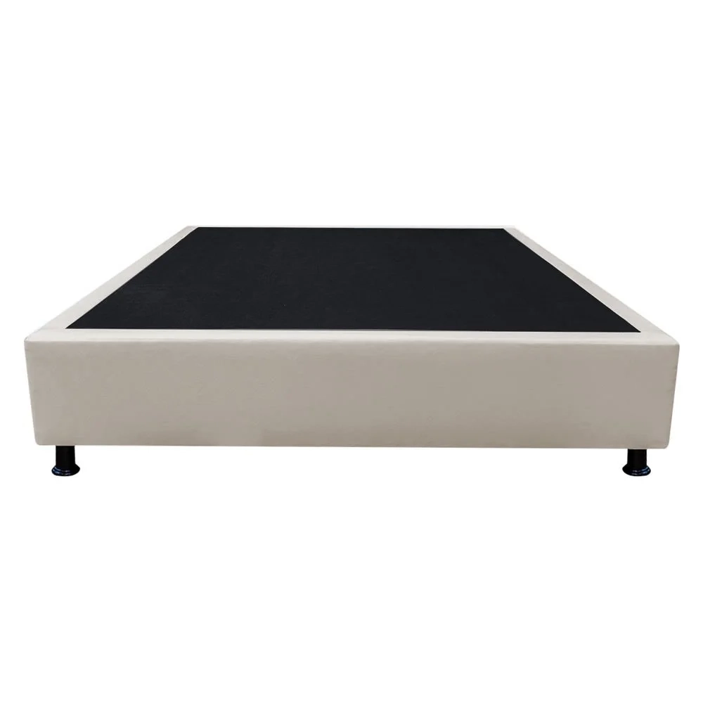 Base Box para Cama Casal 138x188cm Liz S05 Sintético Bege - Mpozenato