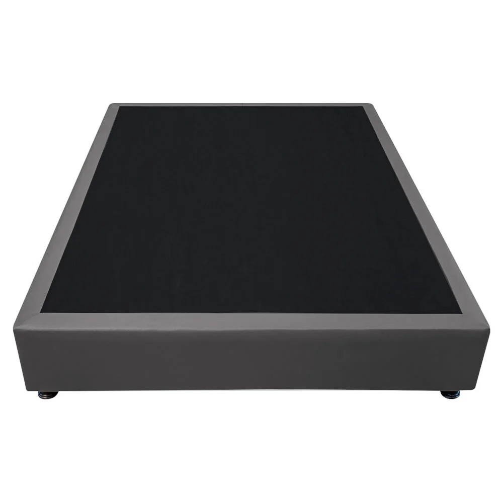 Base Box para Cama Casal 138x188cm Liz S05 Sintético Cinza - Mpozenato