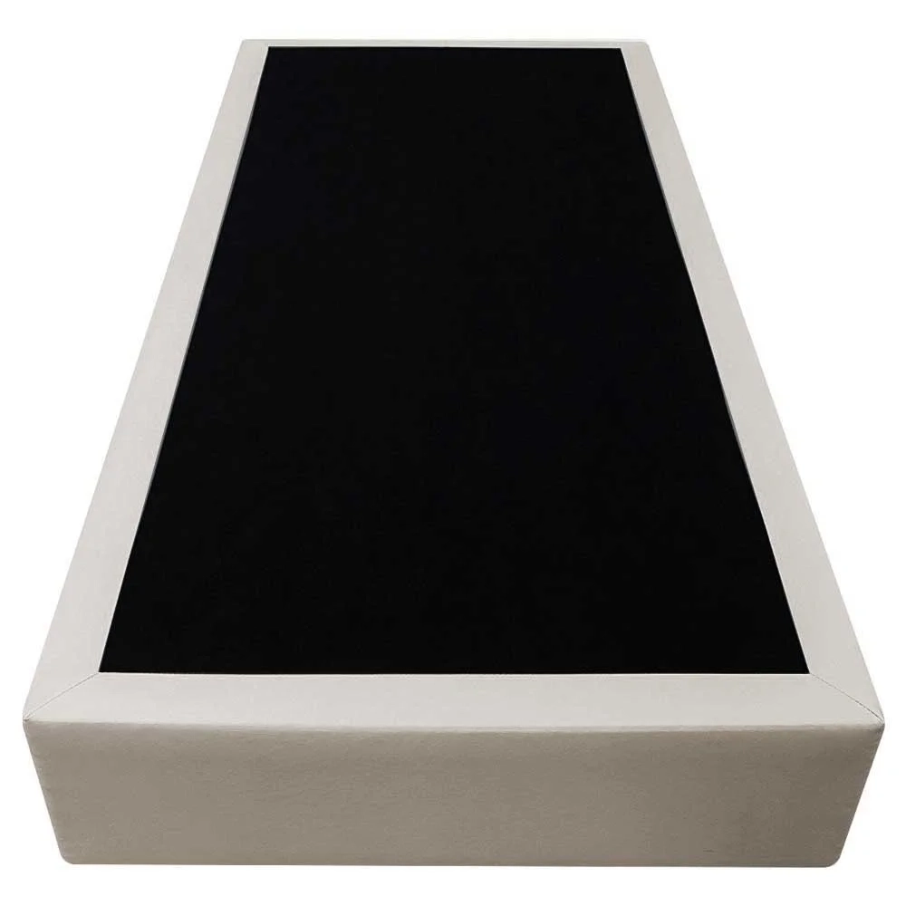 Base Box para Cama Solteiro 88x188cm Liz S05 Sintético Bege - Mpozenato