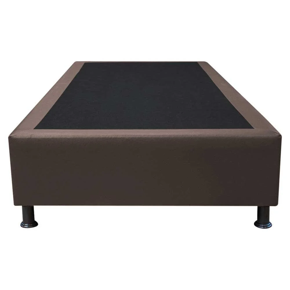 Base Box para Cama Solteiro 88x188cm Liz S05 Sintético Marrom - Mpozenato