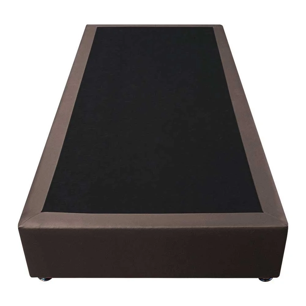 Base Box para Cama Solteiro 88x188cm Liz S05 Sintético Marrom - Mpozenato