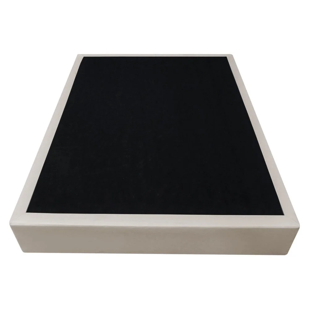 Base Box para Cama Viúva 128x188cm Liz S05 Sintético Bege - Mpozenato